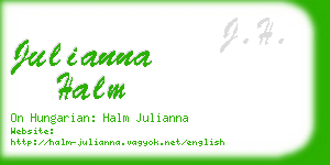 julianna halm business card